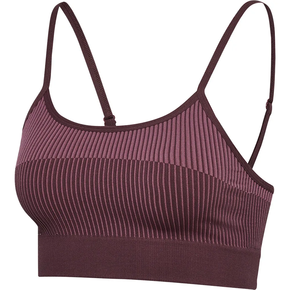 

Спортивный топ Hummel Yoga Seamless low support, фиолетовый