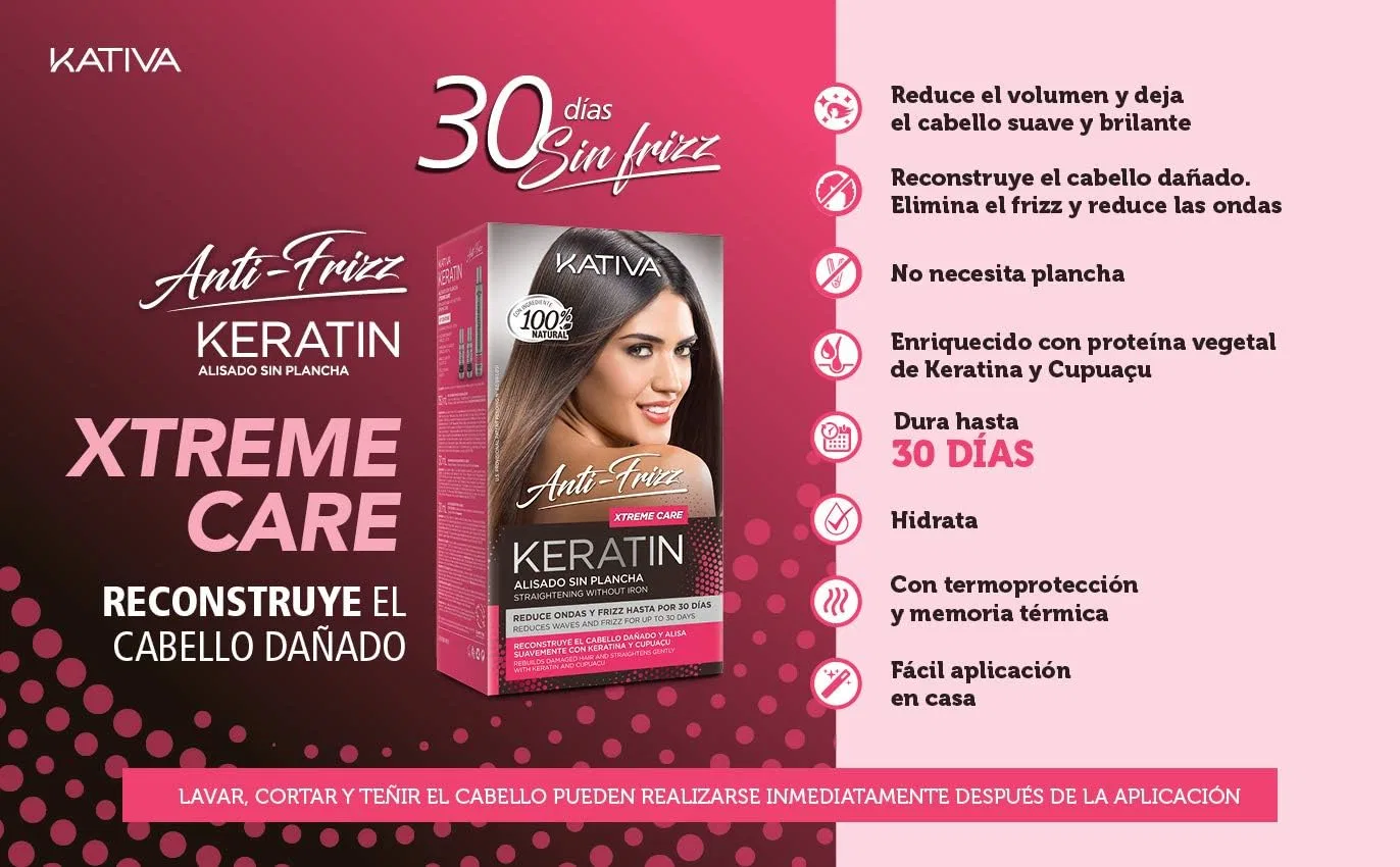 Кератин для выпрямления волос Xtrem Care Kativa — фото 4