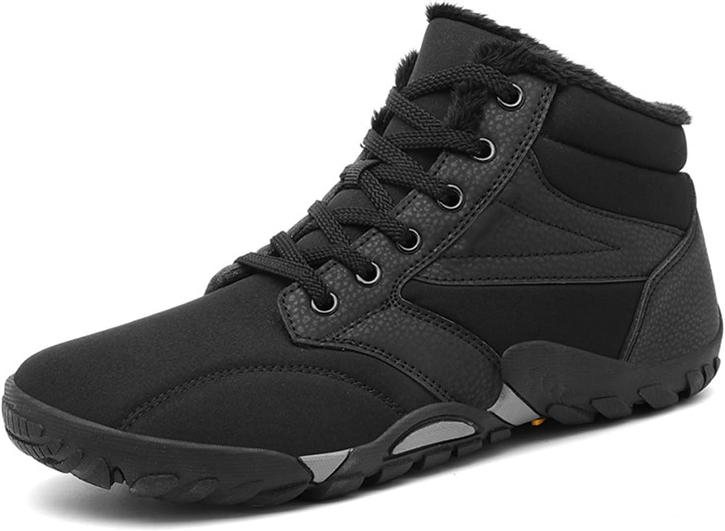 

Мужские походные ботинки на шнуровке, босоножки, зимние ботинки с широкой носочной частью, Ботинки для походов, ботинки с нескользящей подошвой, водонепроницаемые беговые ботинки, кроссовки, ботильоны для мужчин Generic, черный