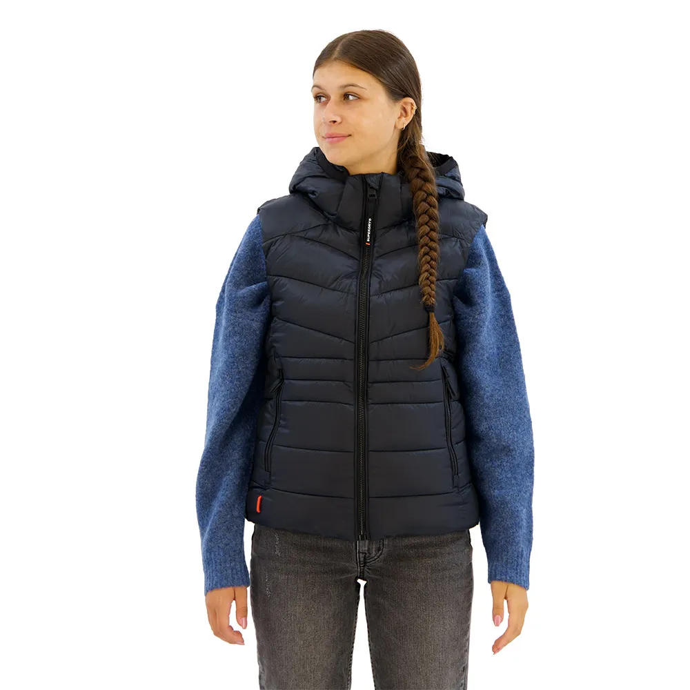 

Жилет Superdry Fuji Quilt Padded, черный