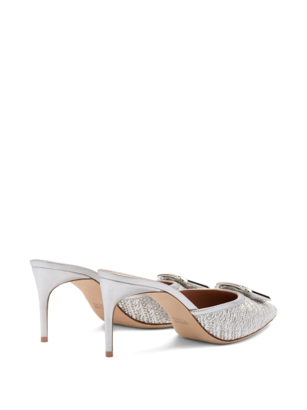 Мюли Mona 70 Malone Souliers, серебяный — фото 3