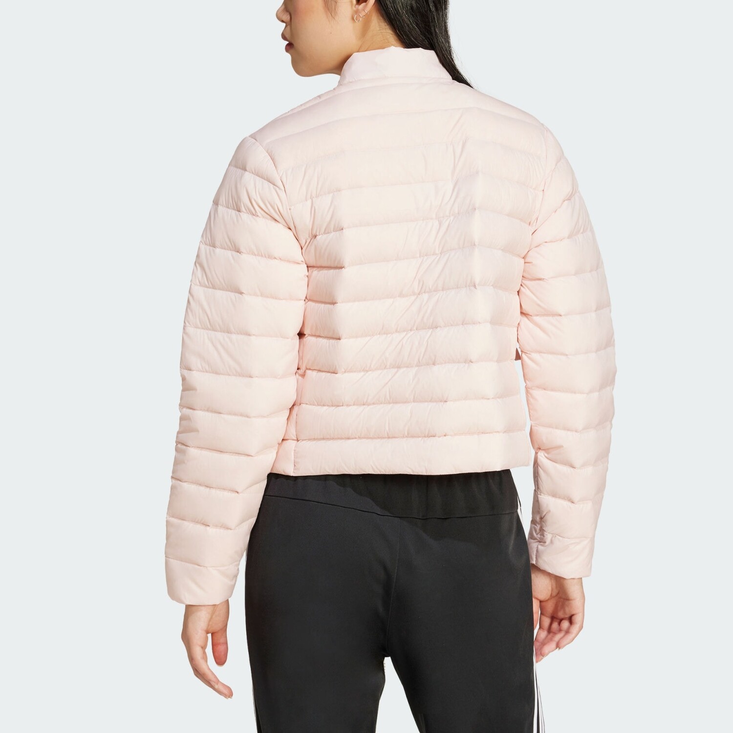 Стеганая куртка женская розовый Adidas, розовый — фото 3