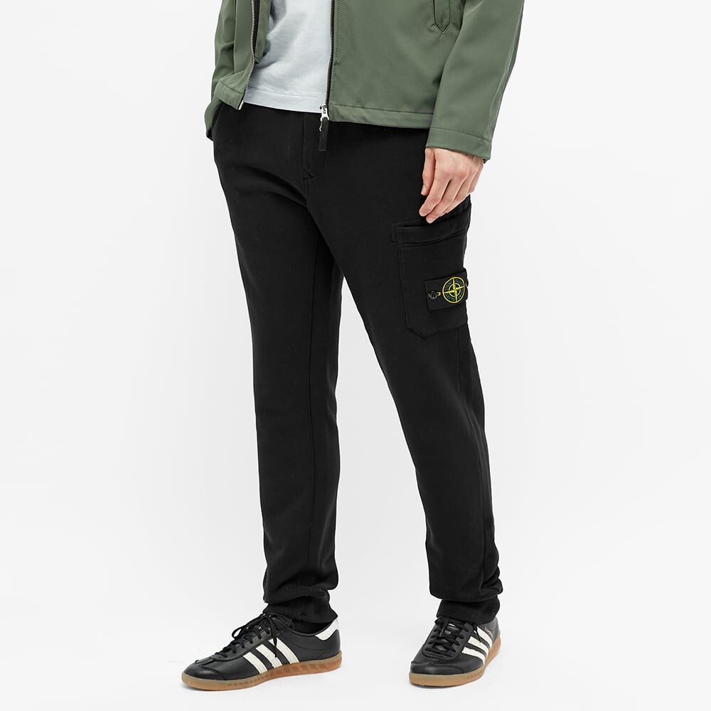 Штаны спортивные Stone Island Garment Dyed мужские, черный — фото 3