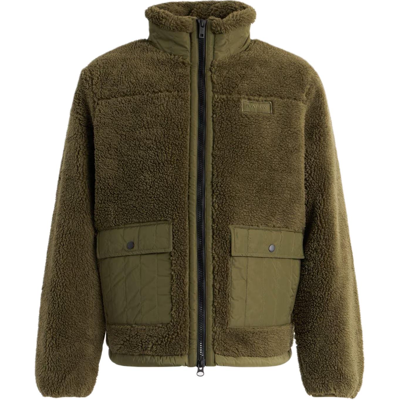 

FW25 Пальто с бархатистой текстурой для мужчин BALLY, army зеленый