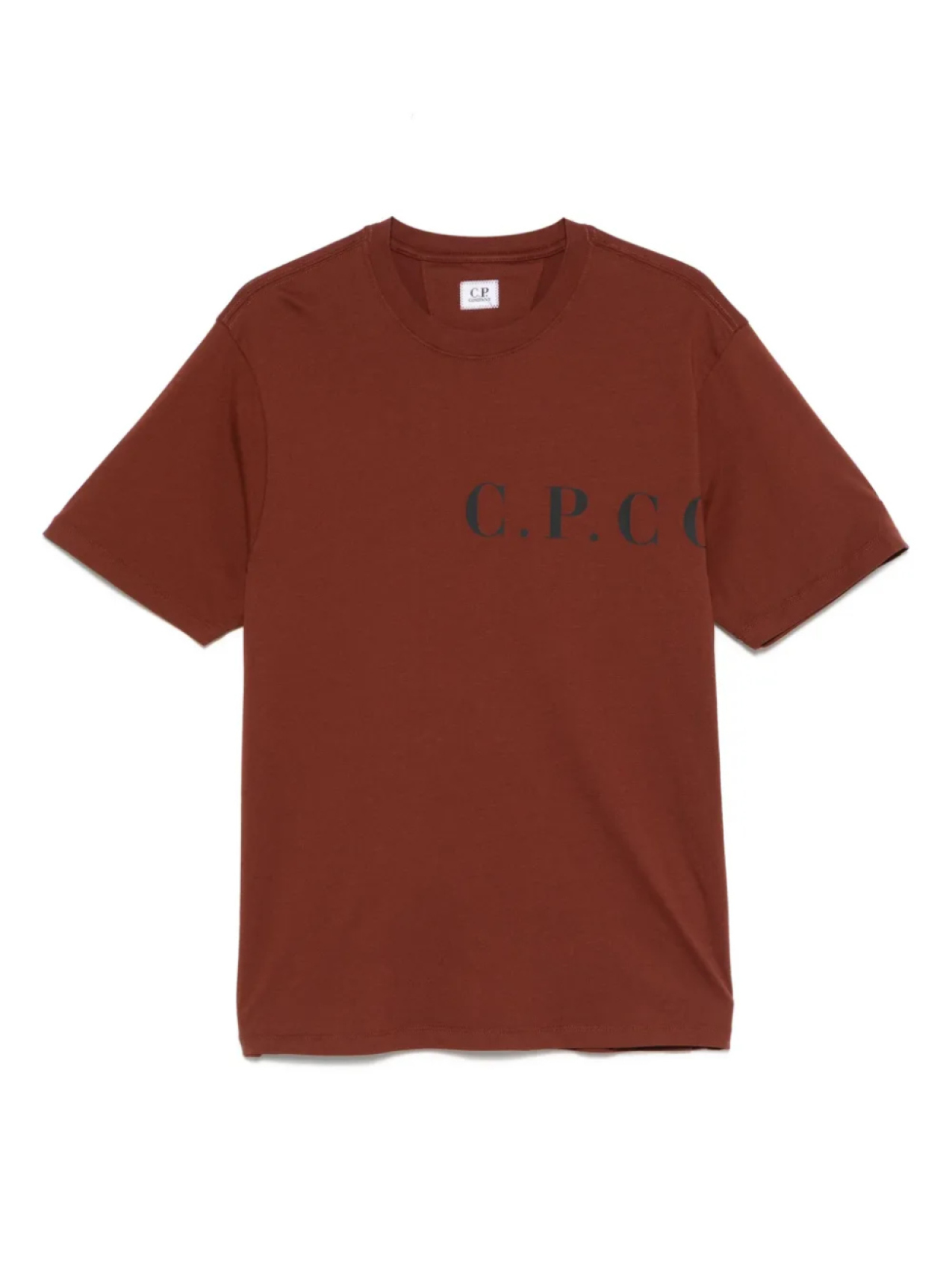 

Футболка с логотипом компании CP C.P. Company, коричневый