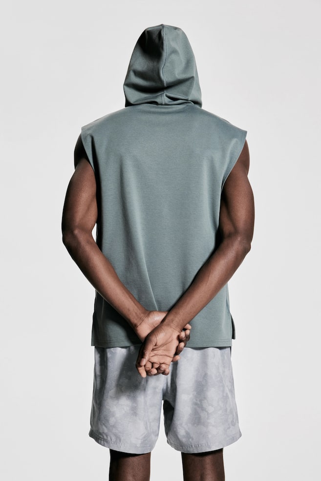 

Спортивная толстовка без рукавов с драймоувским классическим кроем H&M, зеленый
