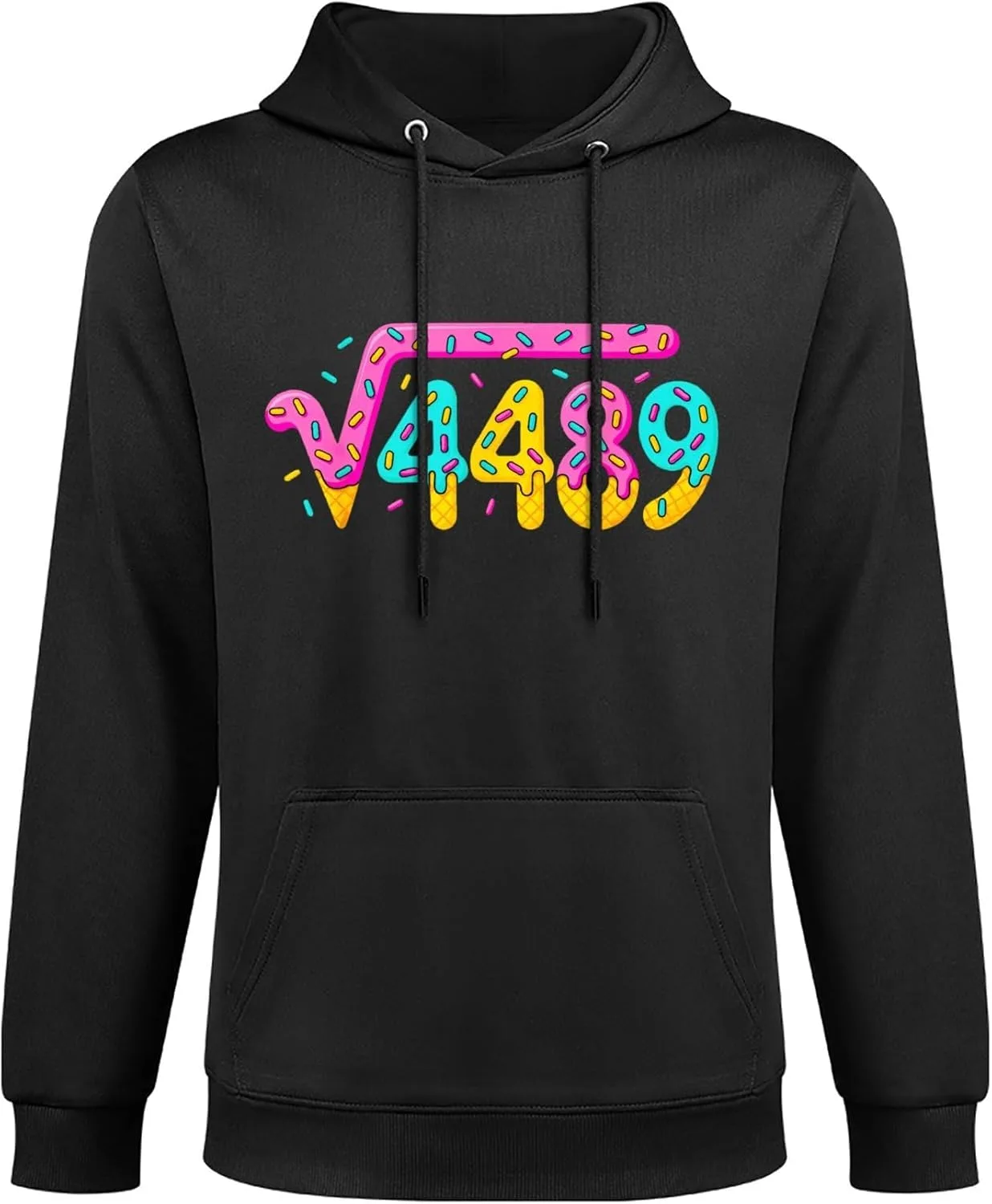 Мужской худи с капюшоном Six Seven Ice Cre, модный, мягкий, с длинным рукавом и карманом — фото 3