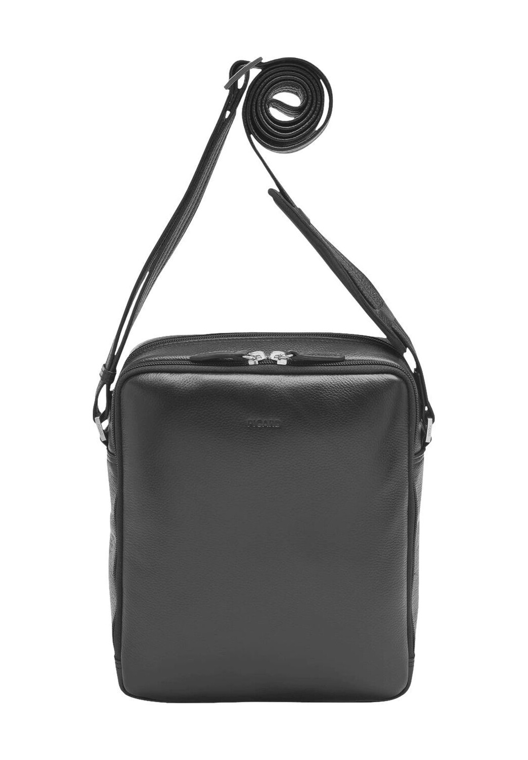 

Кожаная мужская сумка через плечо на молнии PICARD, черный