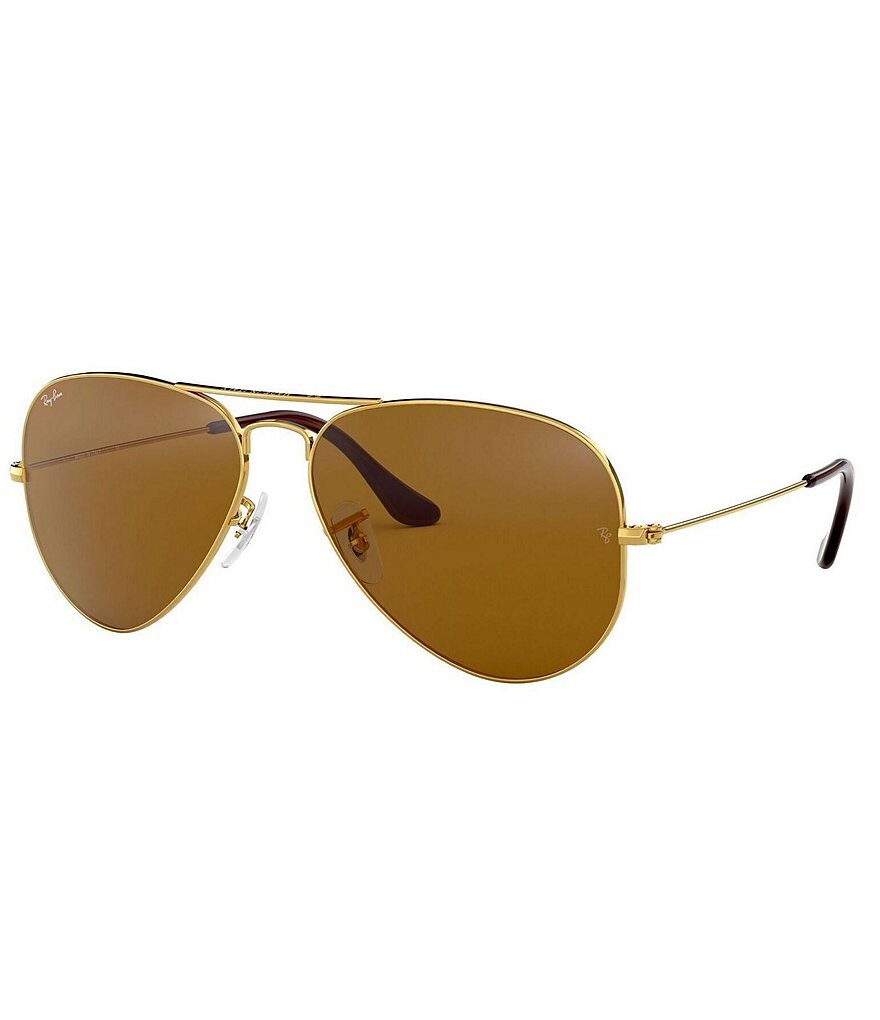 

Солнцезащитные очки-авиаторы Ray-Ban унисекс 0RB3025 58 мм, золотой