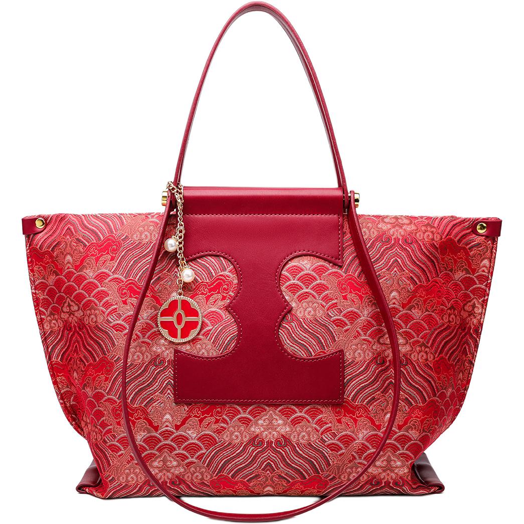 

PAYOT Сумка-тоут из искусственной кожи через плечо женская праздничный красный