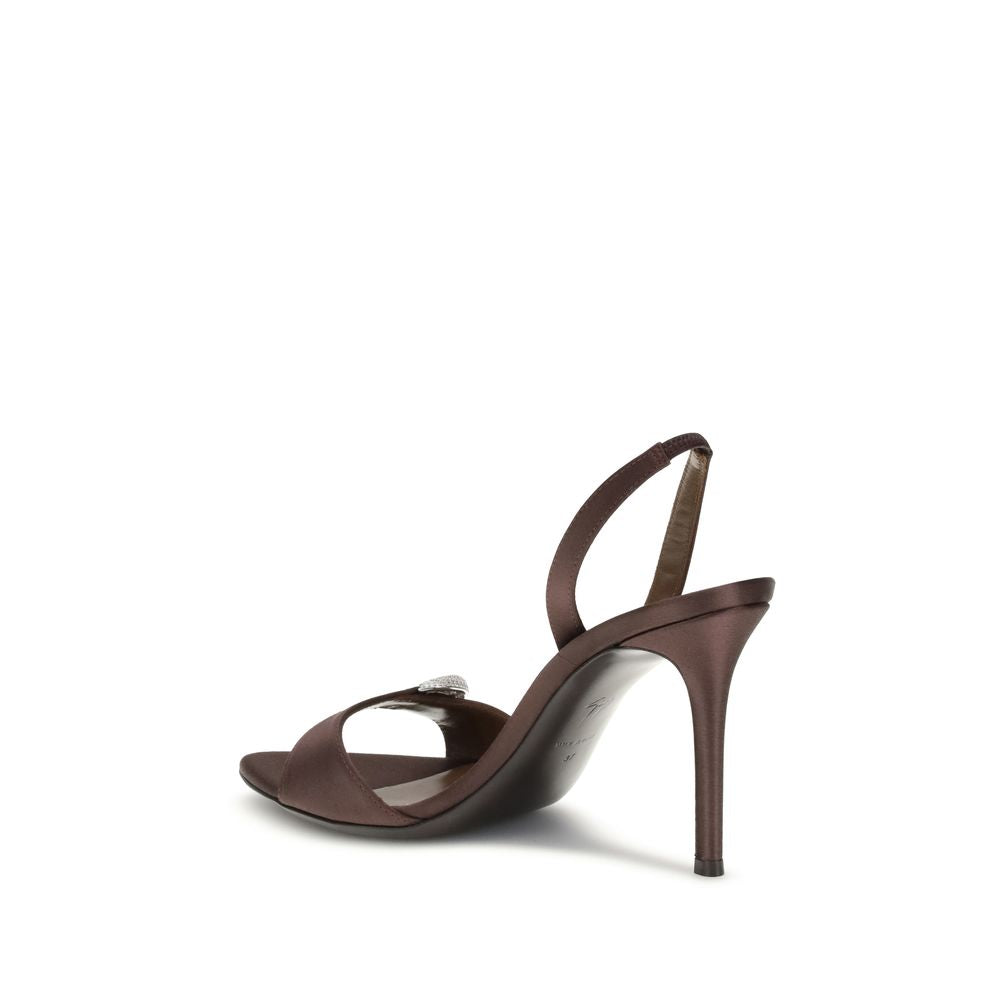 Джузеппе Занотти Женские сандалии Harissa Giuseppe Zanotti, коричневый — фото 3