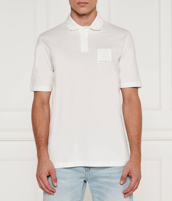 

Рубашка поло Regular fit Armani Exchange, белый