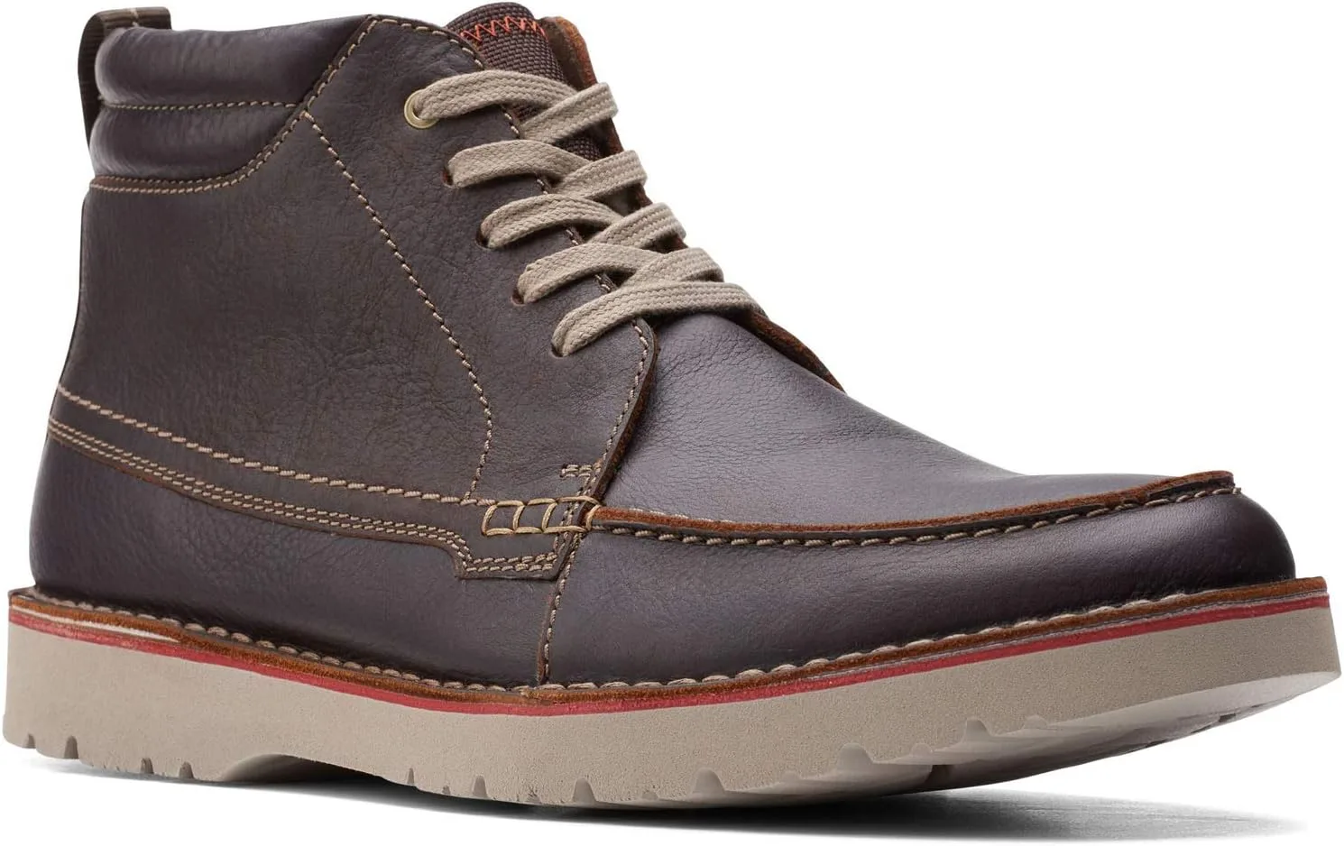 Мужские лоферы Clarks Vargo Moc - черная кожа - размер 11,5 (широкий) — фото 3
