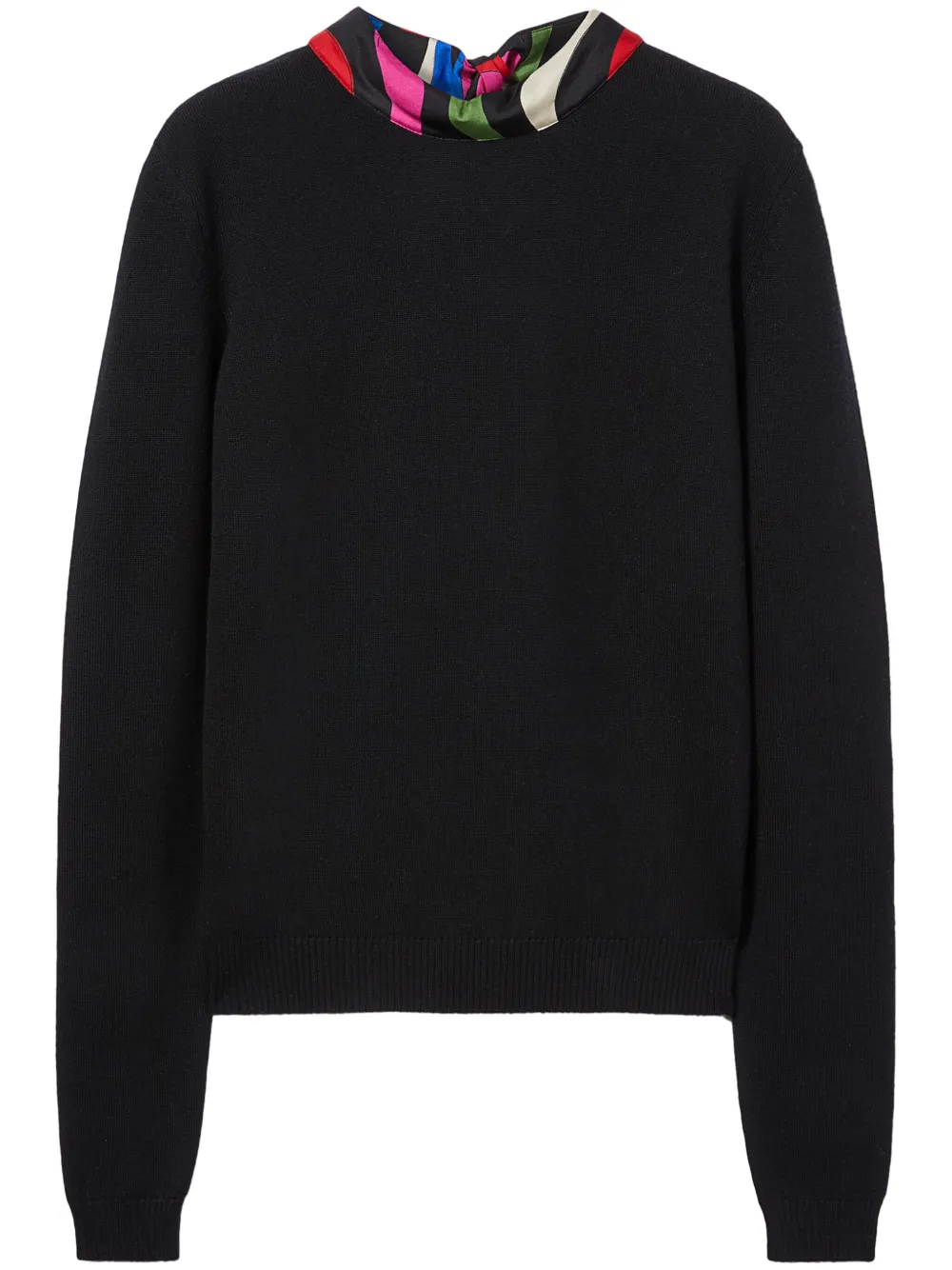 

Шерстяной джемпер с принтом Marmo Pucci, черный