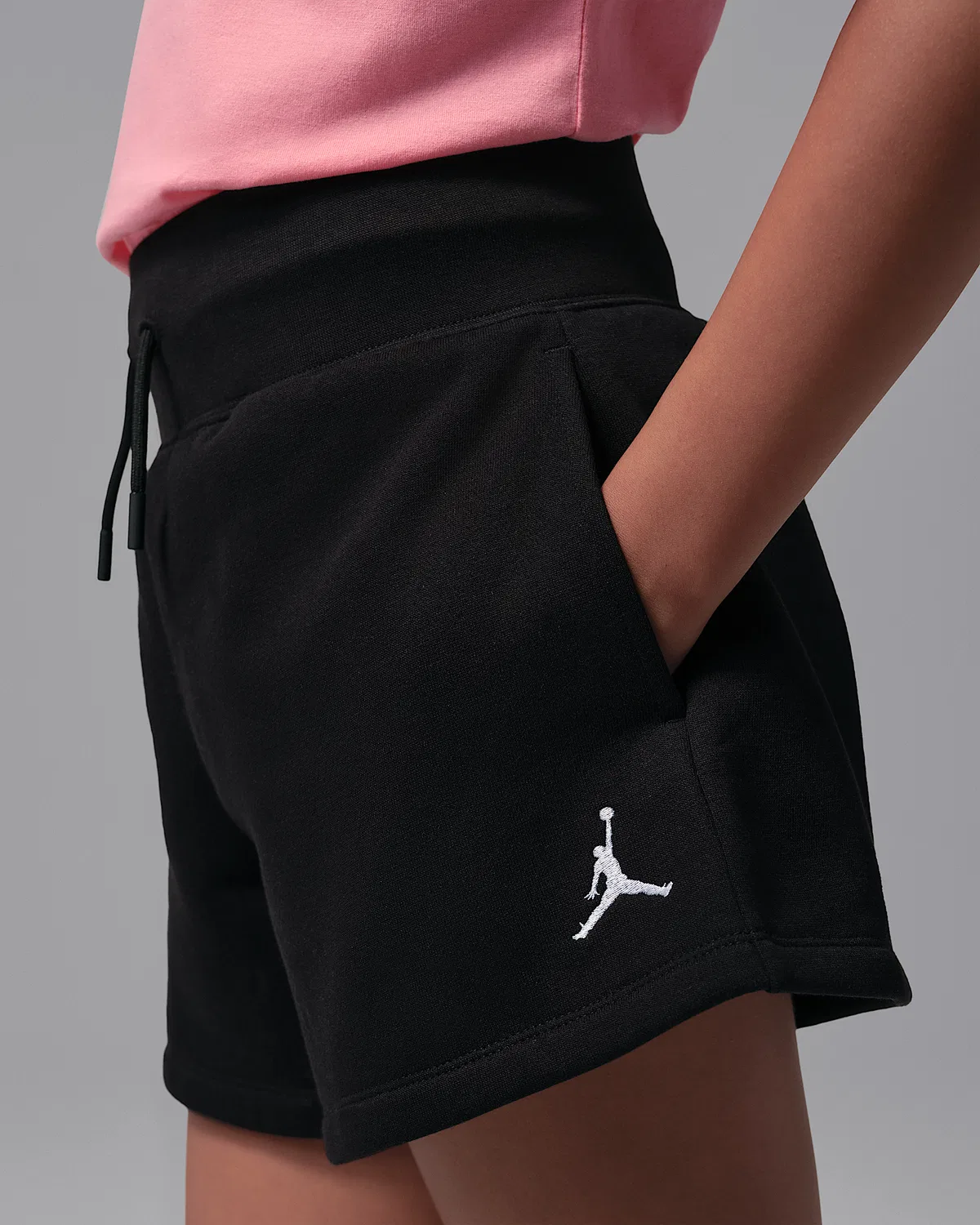Детские шорты Jordan Brooklyn Fleece, Black — фото 4