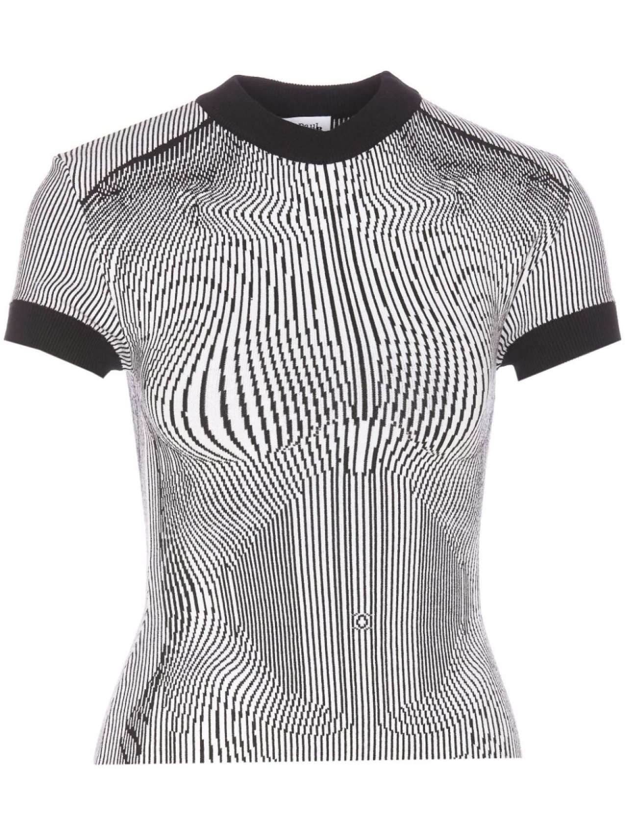 

Jean Paul Gaultier футболка Morphing Pinstripes, белый