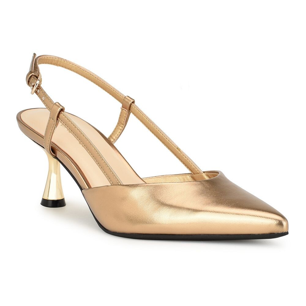 Женские туфли-лодочки Nine West Rowen с открытой пяткой, бронзовый