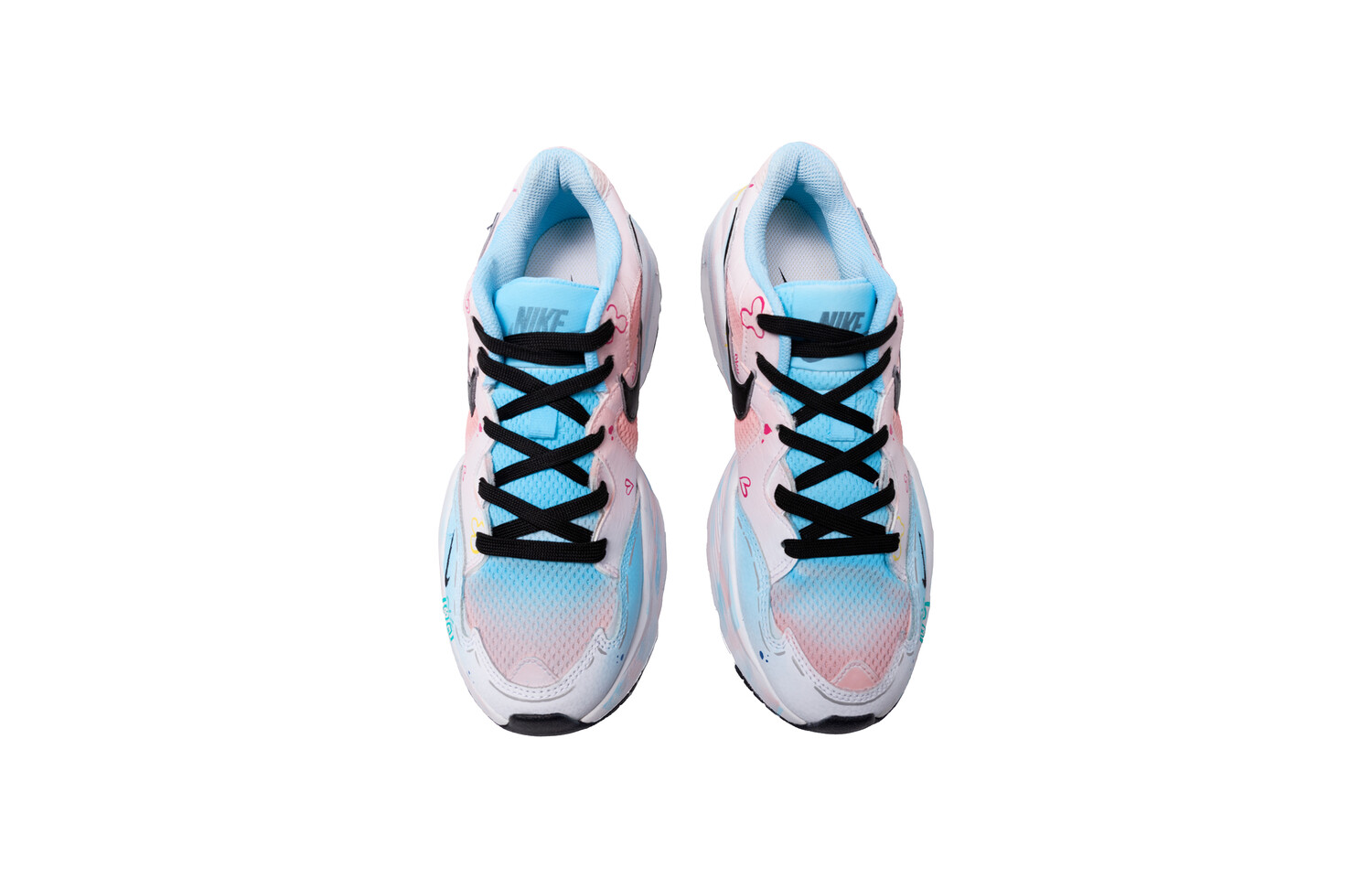 

Кроссовки Air Max Fusion женские с низким верхом розовые/синие/черные Nike
