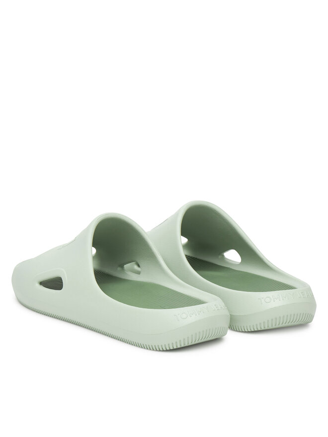 Мюли Sporty Pool Slide EM0EM01582 Tommy Jeans, зеленый — фото 3
