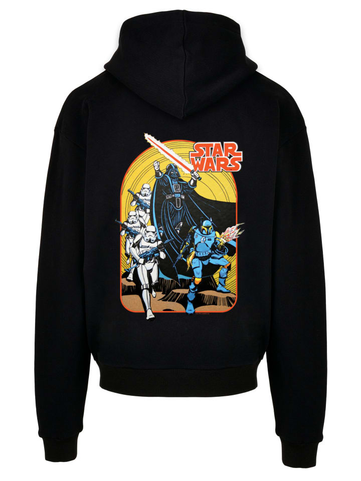

Ультратяжелая толстовка с капюшоном Star Wars Vintage Comic Scene черного цвета F4NT4STIC