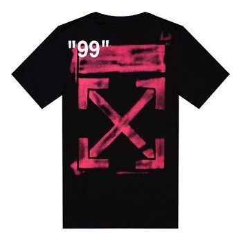 

Футболка ss19 graffiti pink arrows short sleeve Off-White, черный