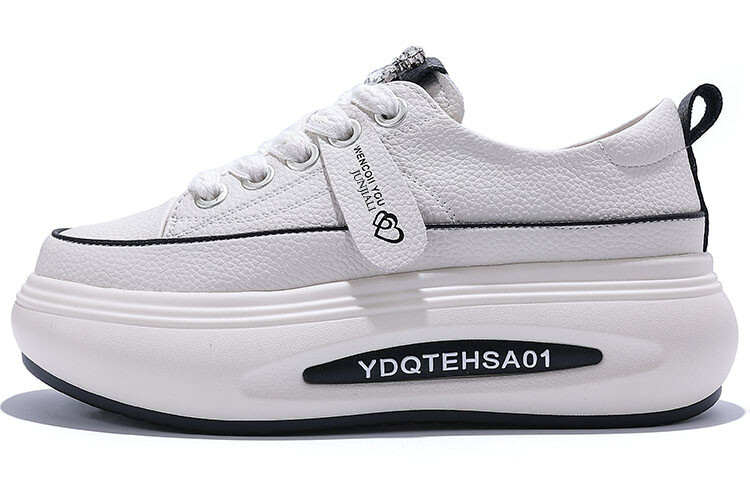 

Кроссовки для образа жизни Женские низкие Junjali, цвет White - Fleece-Lined