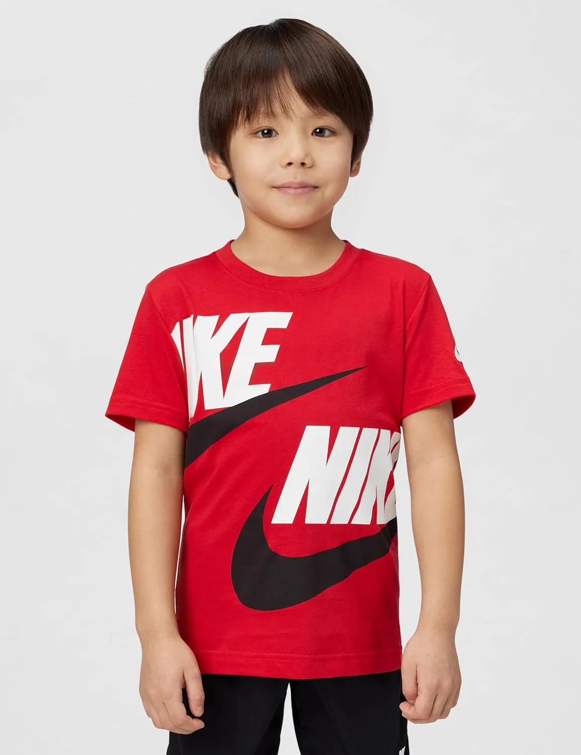 Детский спортивный комплект из футболки и шорт Nike, Black — фото 4