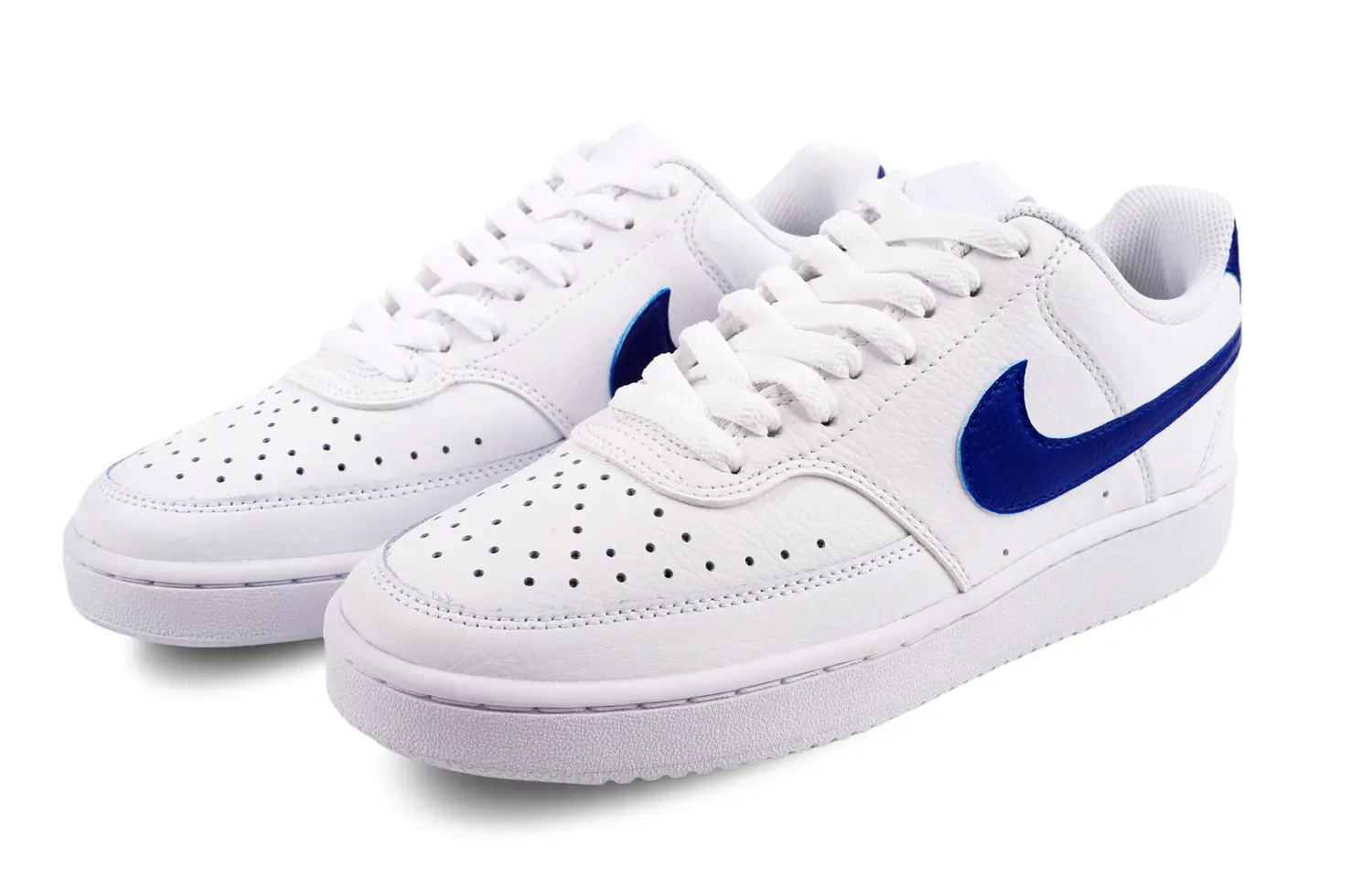 

Кроссовки Nike Court Vision Skateboarding Shoes Women's Low-top White/Royal Blue, белый/синий