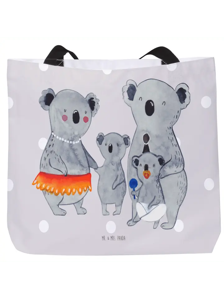 

Шоппер Mr. & Mrs. Panda, серый пастельный