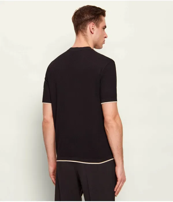 Свитер regular fit Emporio Armani, черный — фото 3