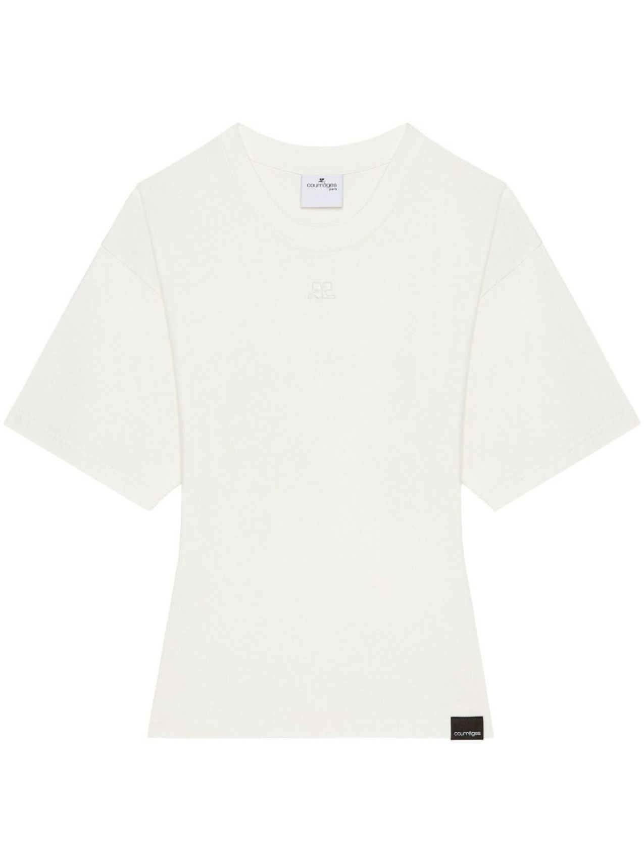 

Courrèges футболка с аппликацией, белый