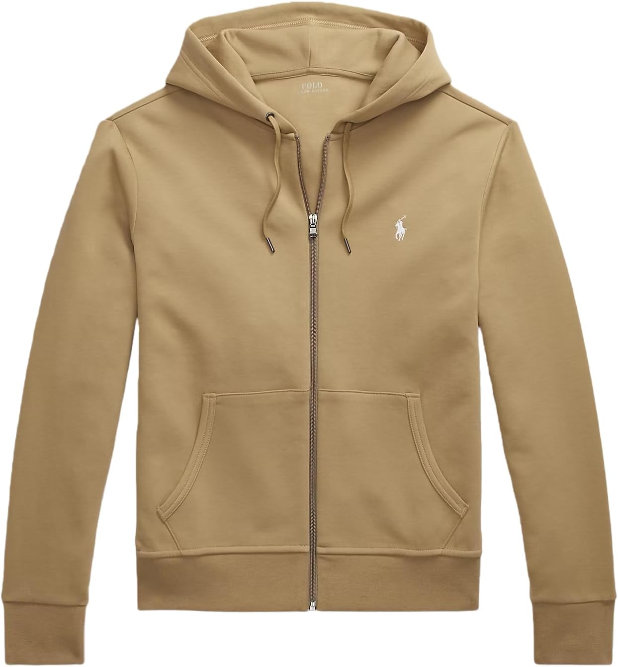 

Толстовка с капюшоном POLO RALPH LAUREN мужская, на молнии, дабл-нит, Luxury Khaki