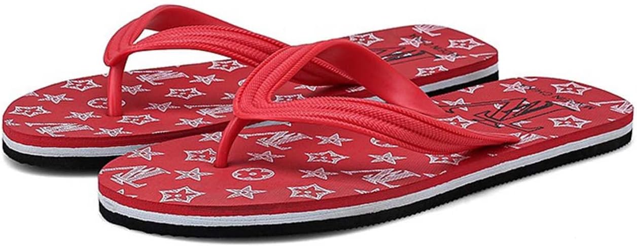 

Мужские шлепанцы Eliogn, летние тапочки для дома и улицы, для душа, бассейна и пляжа, модная легкая летняя обувь для мужчин, красный