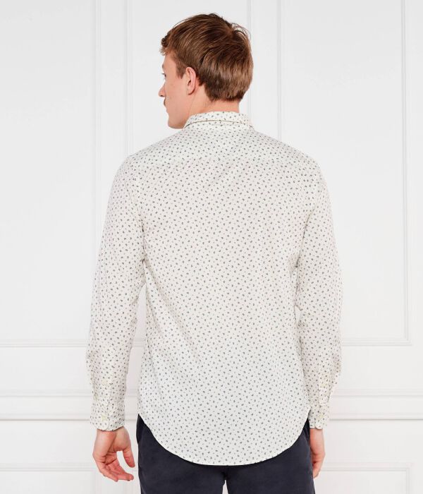 Рубашка Slim fit Tommy Hilfiger, экрю — фото 3