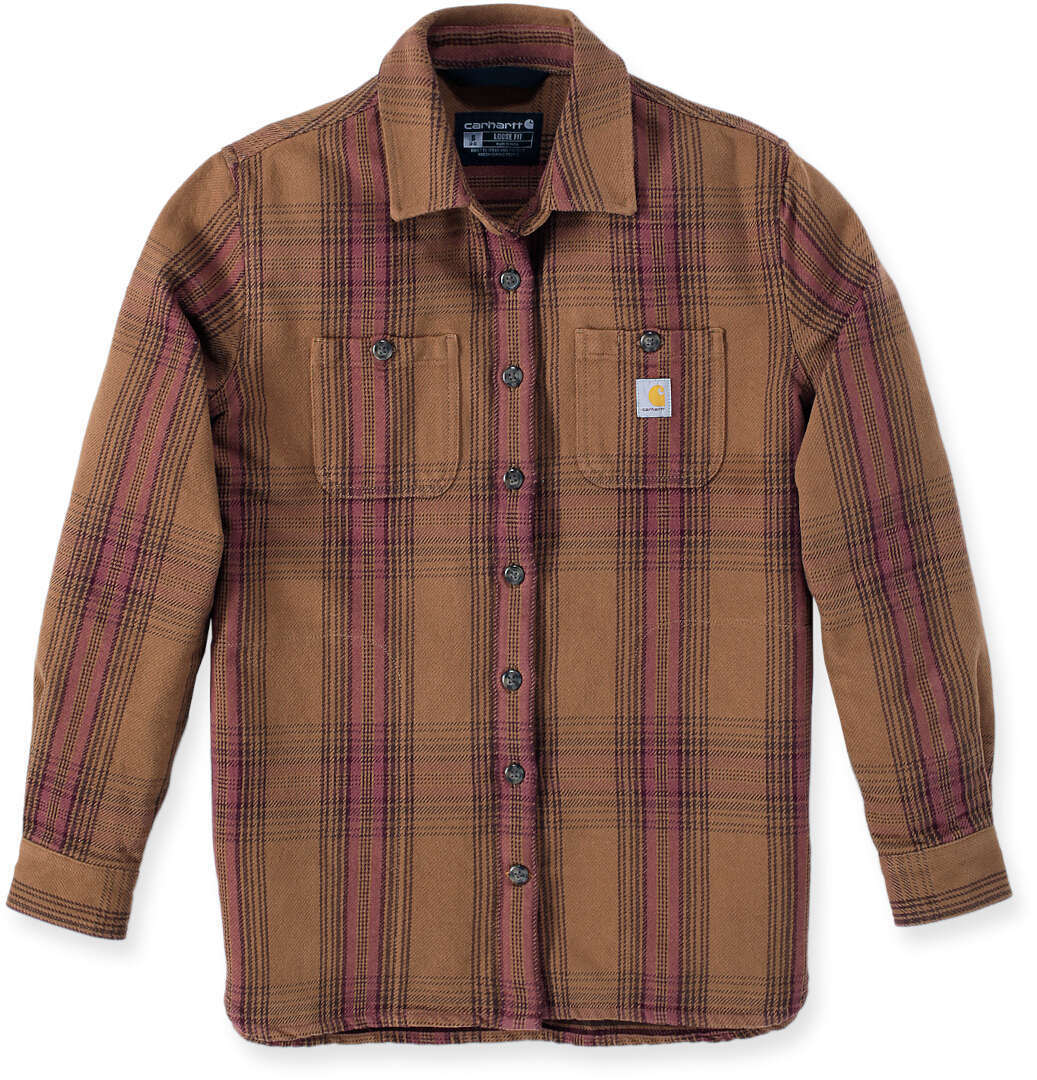 

Рубашка Carhartt Loose Fit Heavyweight Twill Ladies Shirt, коричневый