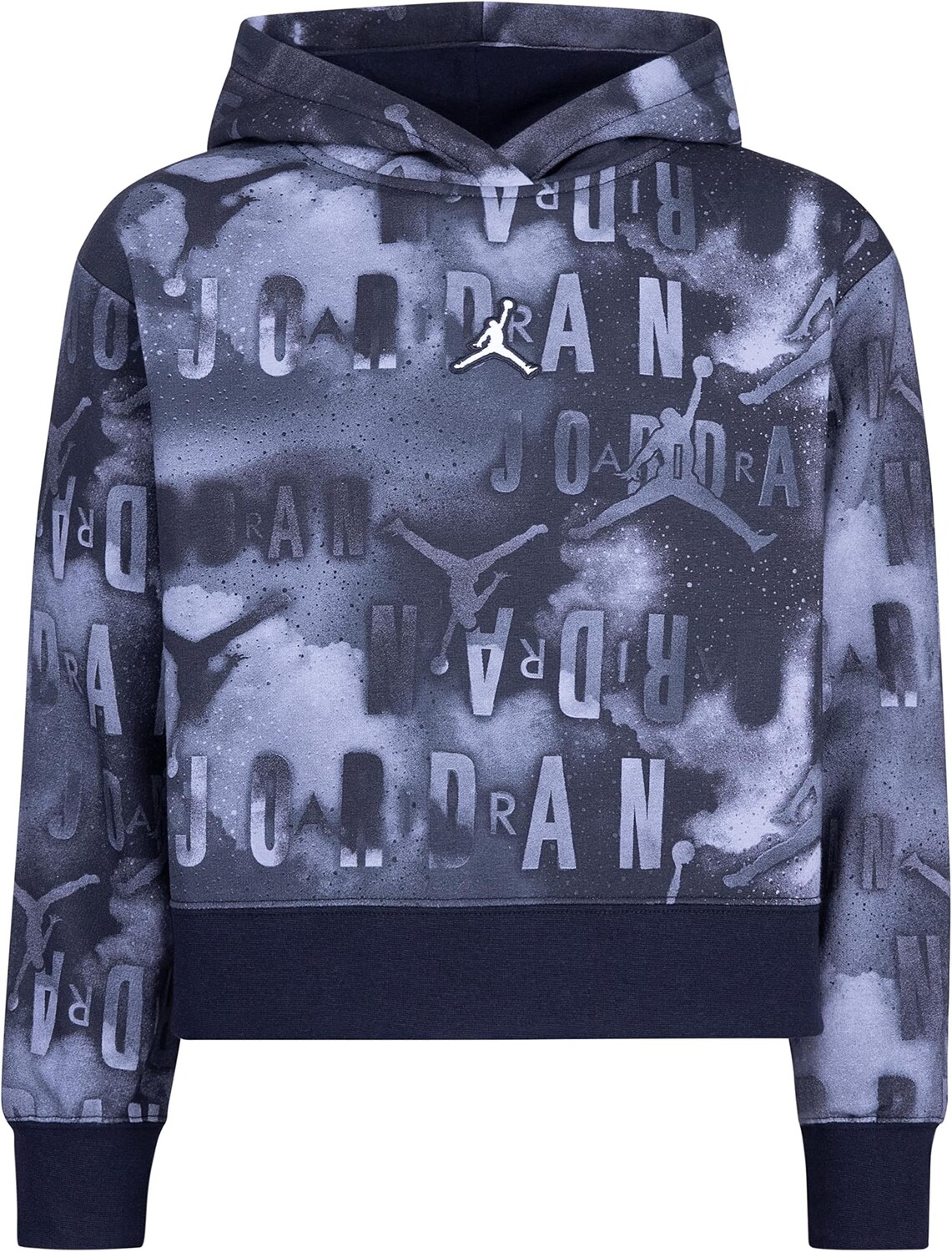 

Толстовка Jordan Essentials All Over Print Boxy Sweatshirt, черный