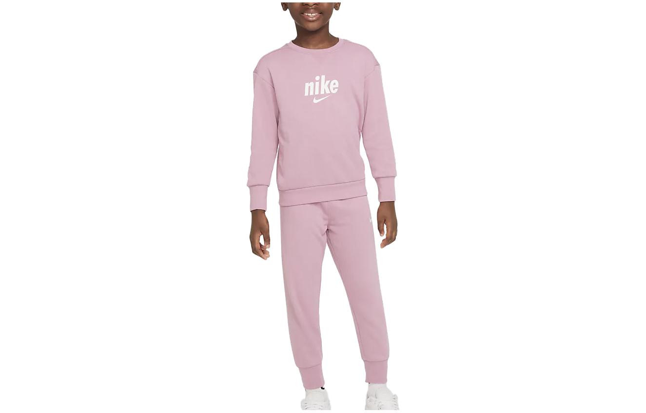 

Детская повседневная спортивная одежда с круглым вырезом, умеренной высоты Nike, element розовый