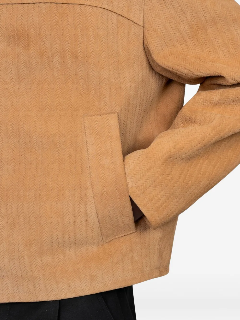 Куртка Basketry с узором в елочку Jacquemus, нейтральный — фото 4
