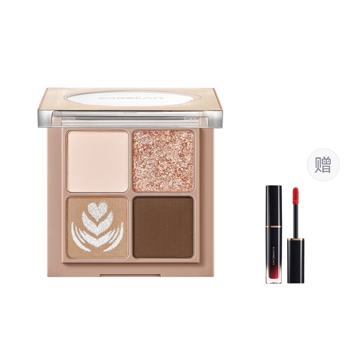 

Тени для век Lively Big Eyes Quad легко растушевываются матовые подчеркивающие контур глаз 5г Carslan