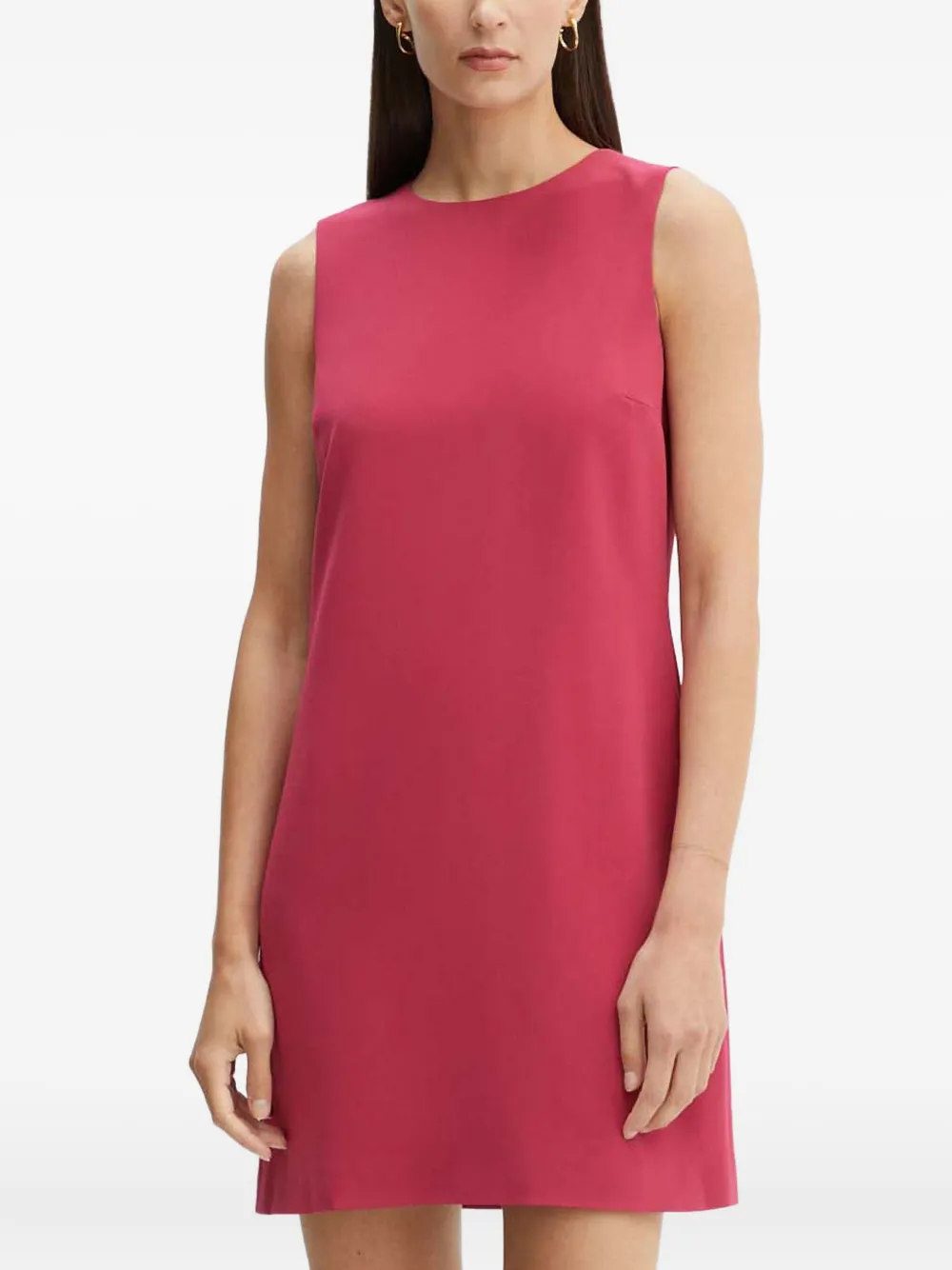 

Мини-платье с круглым вырезом Theory, розовый