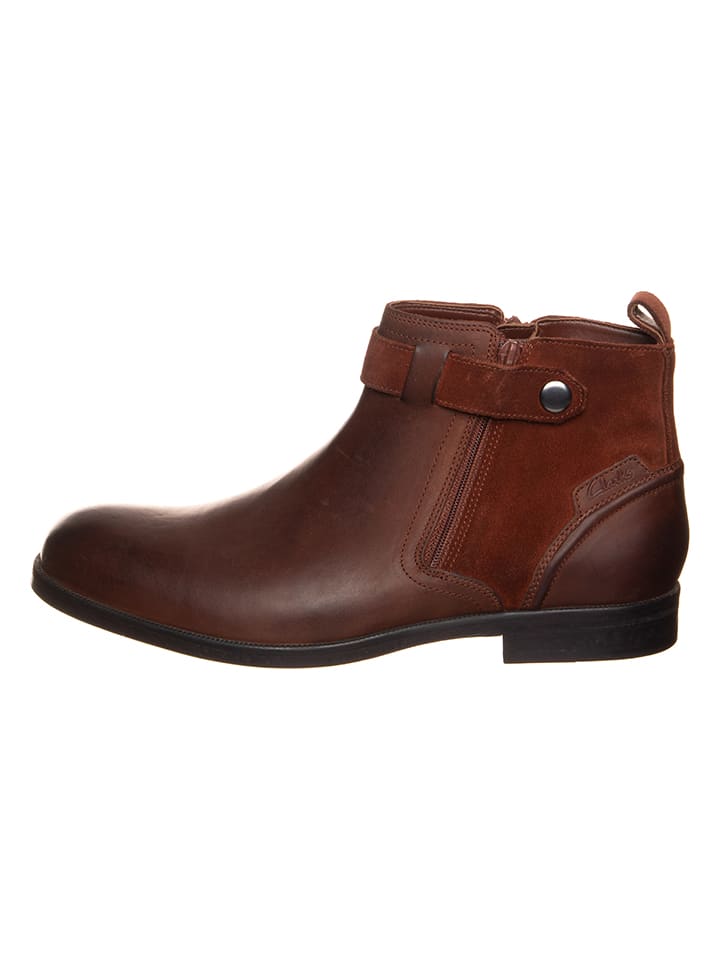 

Сапоги Clarks Leder-Boots Brocton Zip, темно-коричневый