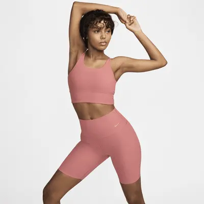 

Шорты Nike Zenvy Rib, цвет Canyon Pink/Black