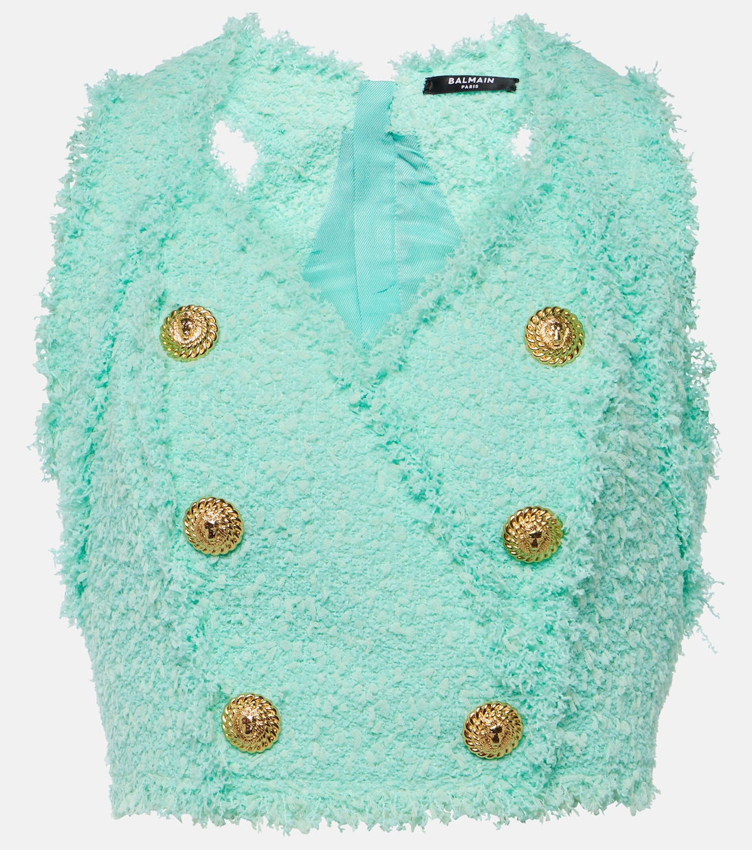 

Твидовый топ Balmain, Menthe