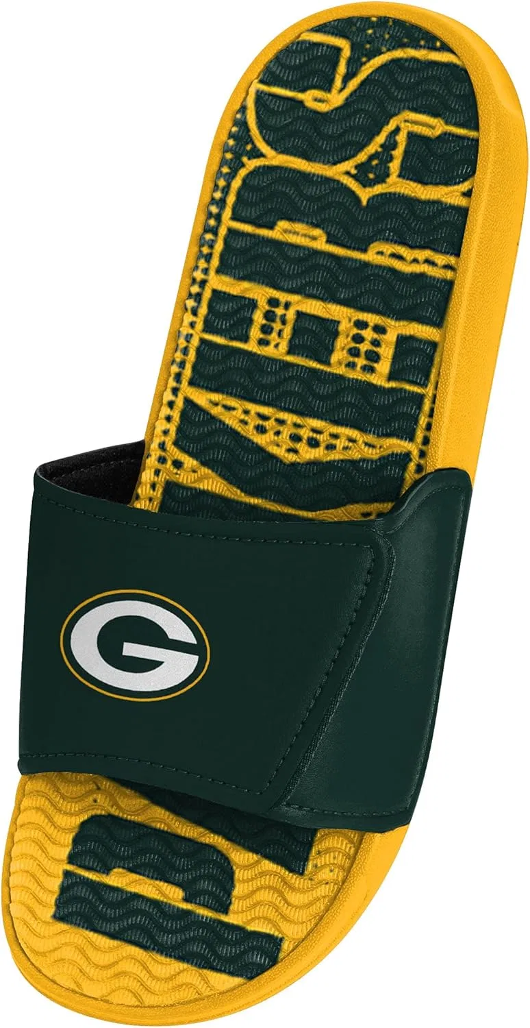 Мужские спортивные тапочки FOCO Legacy Velcro Sport Slide New York Giants Legacy Sport с застежкой-липучкой - размер Large, Gradient Wordmark — фото 3