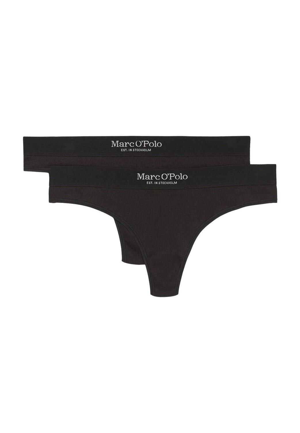 

Набор из 2 женских стрингов Iconic Rib Thong Marc O'Polo, черный