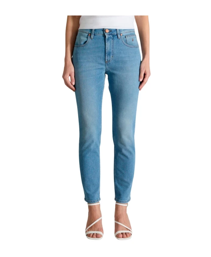 

Брюки Jacqueline - джинсы зауженного кроя - светло-голубые Jeckerson, синий