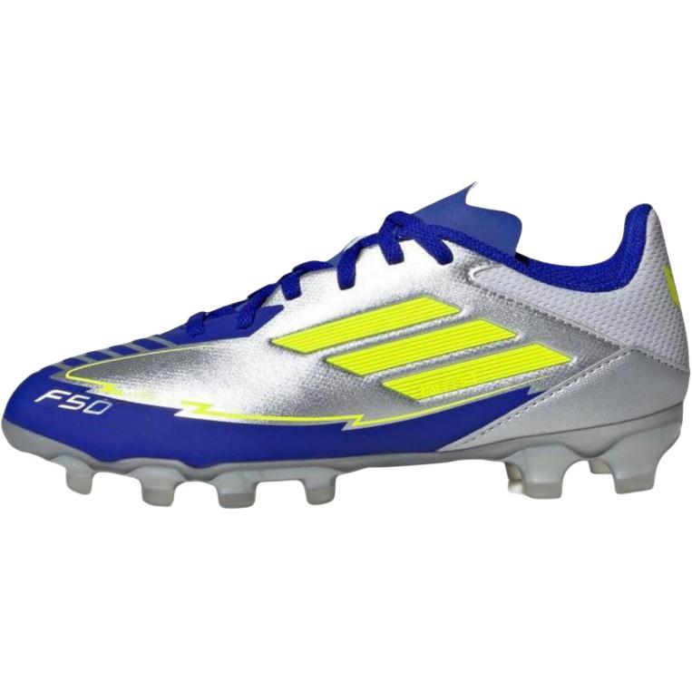 

Детские футбольные бутсы F50 League с низким верхом, устойчивые к истиранию Adidas, серебряный/синий