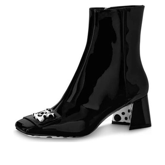 Кроссовки x yayoi kusama 55mm heeled boots 'black' Louis Vuitton, черный
