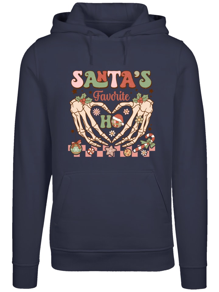 

Пуловер F4NT4STIC Hoodie Santas favorite Ho Ho Ho Christmas, цвет marineblau