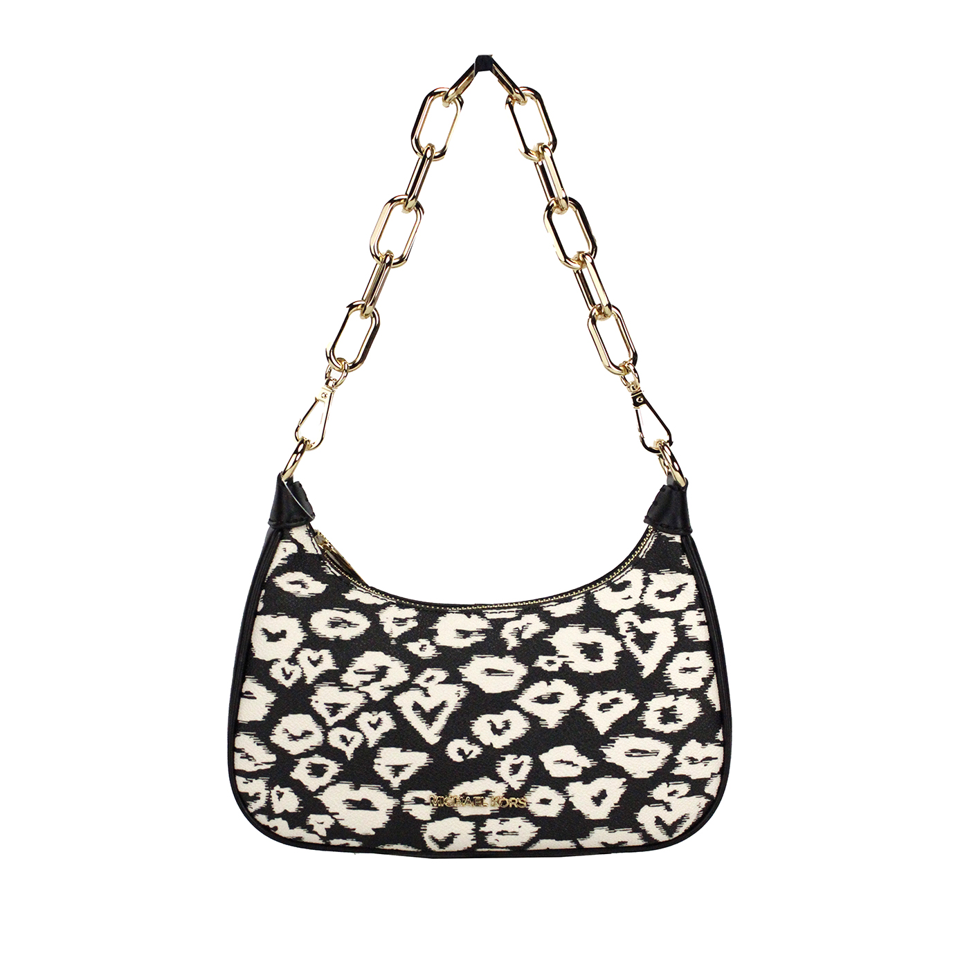 

Сумка Cora Medium Heart Print из ПВХ с застежкой-молнией и кросс-боди Michael Kors